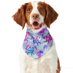 Unicorn Paradise Pattern Print Dog Bandana
