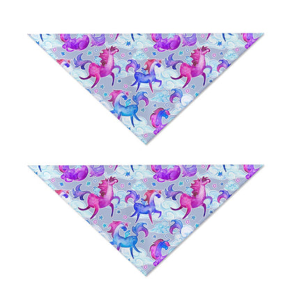 Unicorn Paradise Pattern Print Dog Bandana