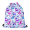 Unicorn Paradise Pattern Print Drawstring Bag