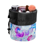Unicorn Paradise Pattern Print Drawstring Makeup Bag