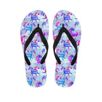 Unicorn Paradise Pattern Print Flip Flops
