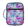 Unicorn Paradise Pattern Print Front Pocket Bible Bag