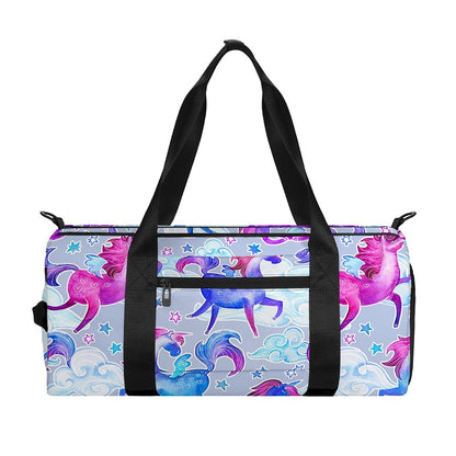Unicorn Paradise Pattern Print Gym Bag