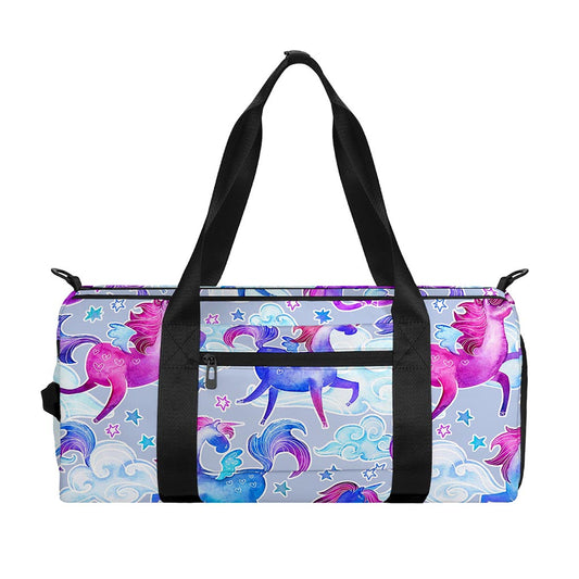 Unicorn Paradise Pattern Print Gym Bag