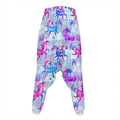 Unicorn Paradise Pattern Print Hammer Pants