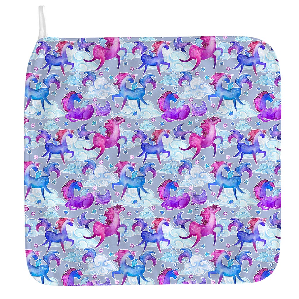 Unicorn Paradise Pattern Print Hand Towel