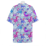 Unicorn Paradise Pattern Print Hawaiian Shirt