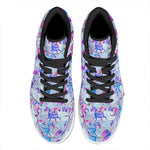 Unicorn Paradise Pattern Print High Top Leather Sneakers