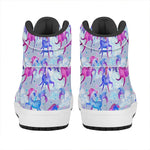 Unicorn Paradise Pattern Print High Top Leather Sneakers