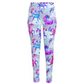 Unicorn Paradise Pattern Print High-Waisted Pocket Leggings