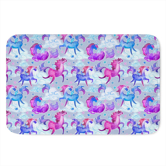 Unicorn Paradise Pattern Print Indoor Door Mat