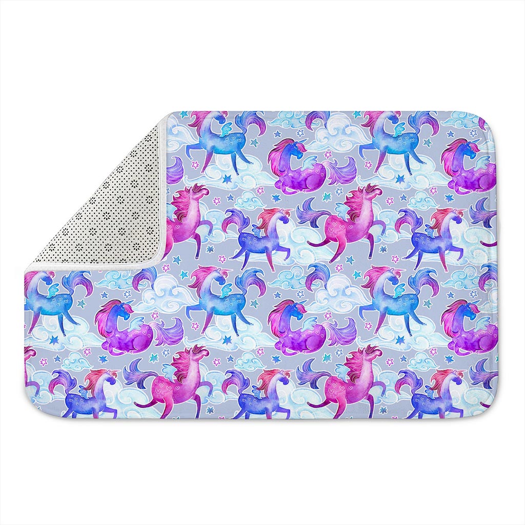 Unicorn Paradise Pattern Print Indoor Door Mat