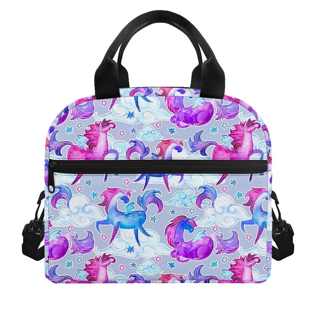 Unicorn Paradise Pattern Print Insulated Lunch Bag