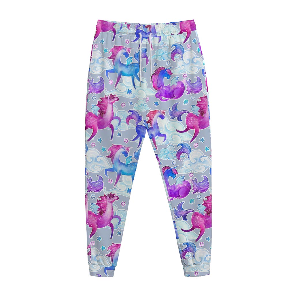 Unicorn Paradise Pattern Print Jogger Pants