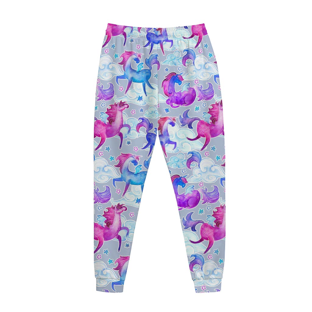 Unicorn Paradise Pattern Print Jogger Pants