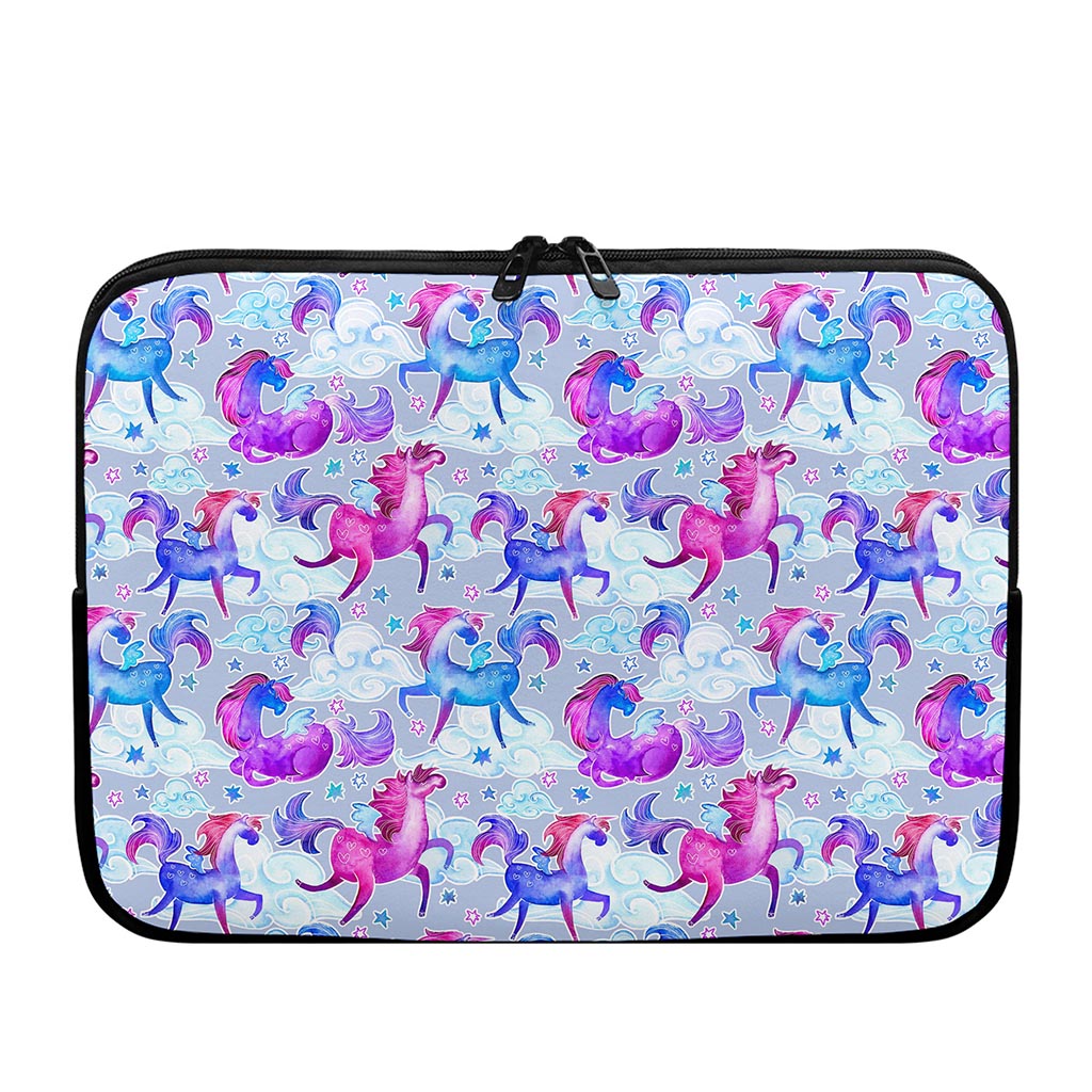 Unicorn Paradise Pattern Print Laptop Sleeve