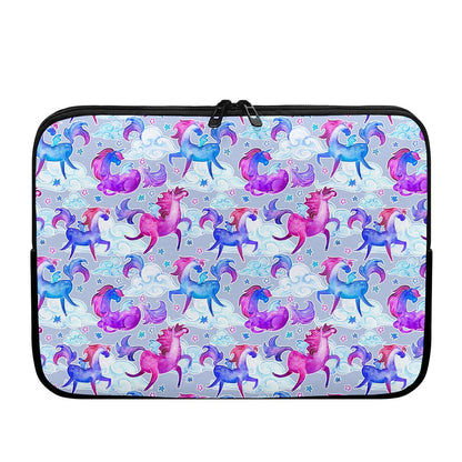 Unicorn Paradise Pattern Print Laptop Sleeve