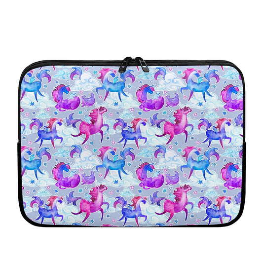 Unicorn Paradise Pattern Print Laptop Sleeve