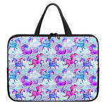 Unicorn Paradise Pattern Print Laptop Sleeve With Handle