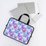 Unicorn Paradise Pattern Print Laptop Sleeve With Handle