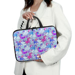 Unicorn Paradise Pattern Print Laptop Sleeve With Handle
