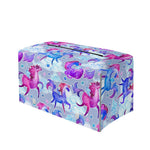Unicorn Paradise Pattern Print Leather Tissue Box Cover