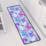 Unicorn Paradise Pattern Print Long Kitchen Mat