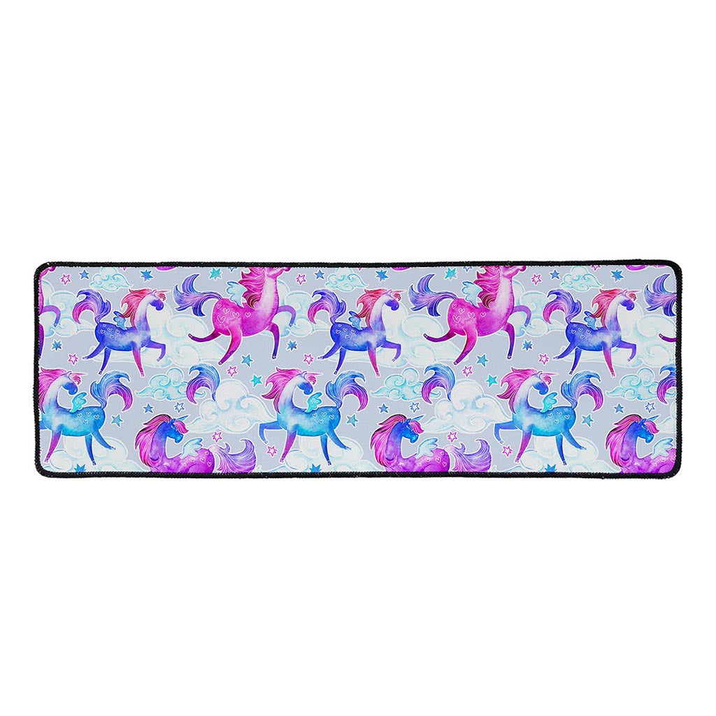 Unicorn Paradise Pattern Print Long Kitchen Mat