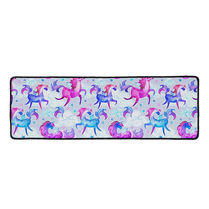 Unicorn Paradise Pattern Print Long Kitchen Mat