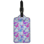 Unicorn Paradise Pattern Print Luggage Tag
