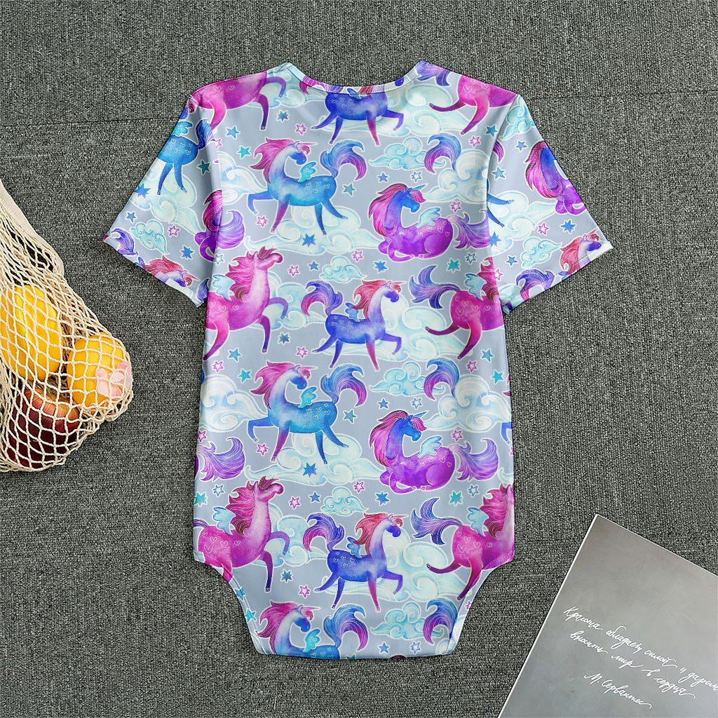 Unicorn Paradise Pattern Print Men's Bodysuit
