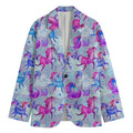 Unicorn Paradise Pattern Print Men's Cotton Blazer