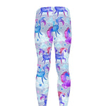 Unicorn Paradise Pattern Print Men's leggings