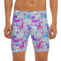 Unicorn Paradise Pattern Print Men's Long Boxer Briefs