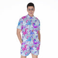 Unicorn Paradise Pattern Print Men's Romper