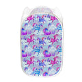 Unicorn Paradise Pattern Print Mesh Laundry Hamper