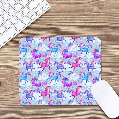 Unicorn Paradise Pattern Print Mouse Pad