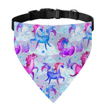 Unicorn Paradise Pattern Print Over The Collar Dog Bandana