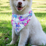 Unicorn Paradise Pattern Print Over The Collar Dog Bandana