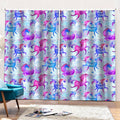 Unicorn Paradise Pattern Print Pencil Pleat Curtains