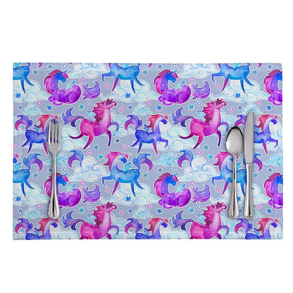 Unicorn Paradise Pattern Print Placemat