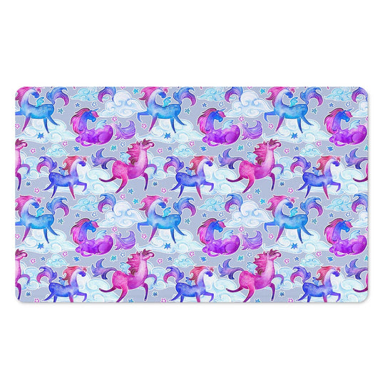 Unicorn Paradise Pattern Print Polyester Doormat