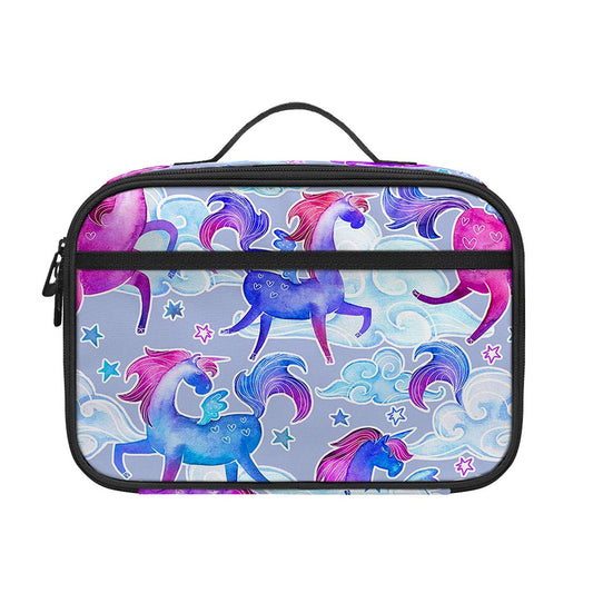 Unicorn Paradise Pattern Print Portable Lunch Bag