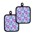 Unicorn Paradise Pattern Print Pot Holders