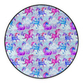 Unicorn Paradise Pattern Print Round Floor Mat