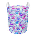 Unicorn Paradise Pattern Print Round Laundry Basket