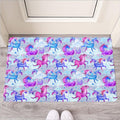 Unicorn Paradise Pattern Print Rubber Doormat