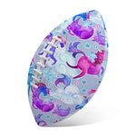 Unicorn Paradise Pattern Print Rugby Ball