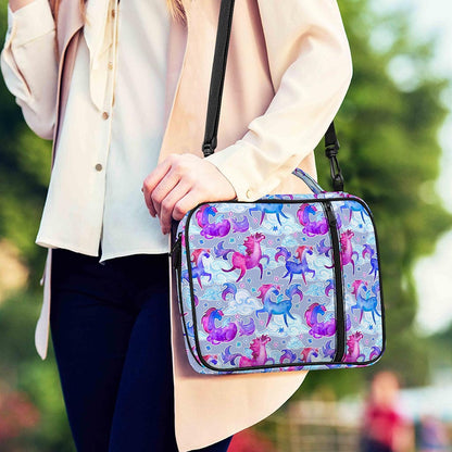 Unicorn Paradise Pattern Print Shoulder Strap Bible Bag