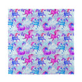 Unicorn Paradise Pattern Print Silk Bandana